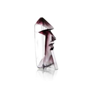 Målerås - Masq - Masqulin lila Konstglas H 14 cm Designer Mats Jonasson