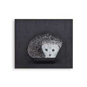 Målerås - Mini Väggtavla - Miniatyr Igelkott Konstglas Designer Mats Jonasson
