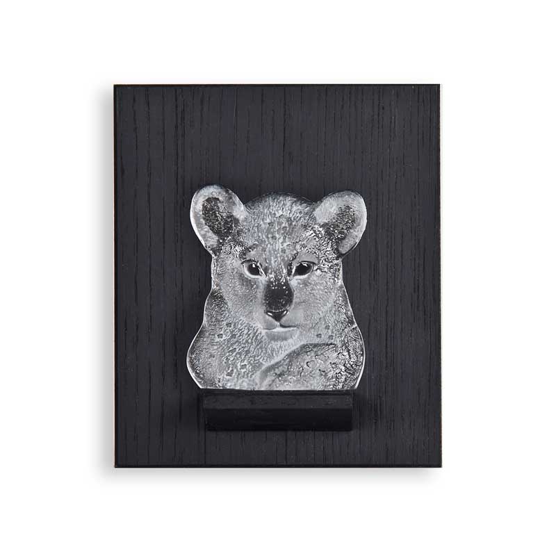 Målerås - Mini Väggtavla - Miniatyr Lejonunge Konstglas Designer Mats Jonasson