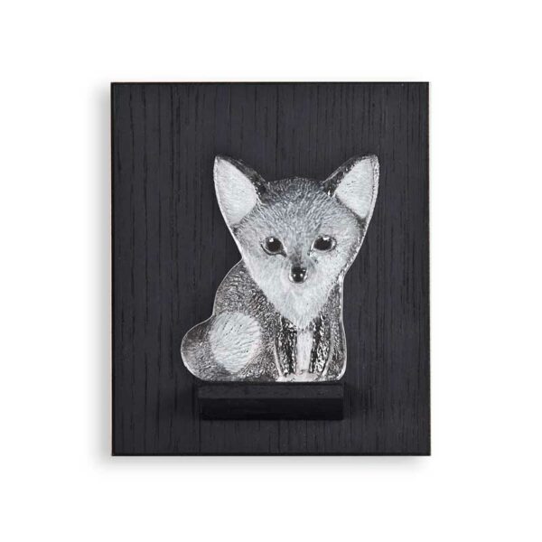 Målerås - Mini Väggtavla - Miniatyr Rävunge Konstglas Designer Mats Jonasson
