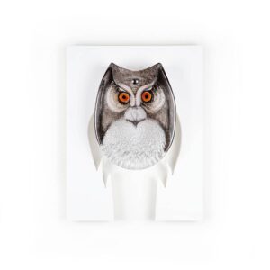 Målerås - Väggtavla - Bubo Ltd Ed 49 ex Konstglas Designer Mats Jonasson