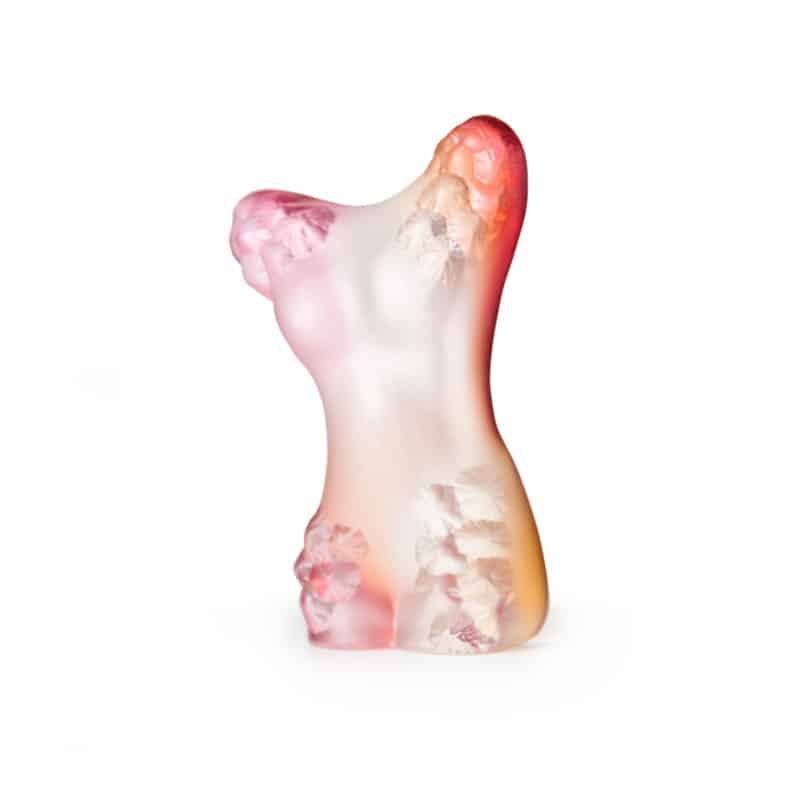 Målerås - Venus - Venus medium rosa Konstglas Designer Erika Höglund