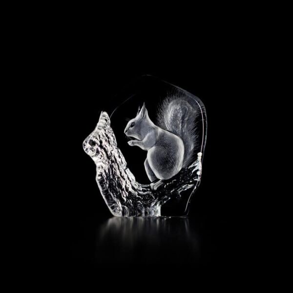 Målerås - Wildlife - Ekorre Konstglas Designer Mats Jonasson