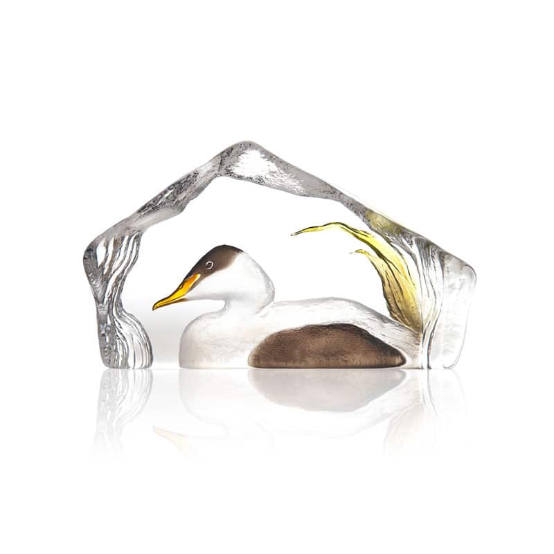 Målerås - Wildlife målad - Ejder Konstglas Designer Mats Jonasson