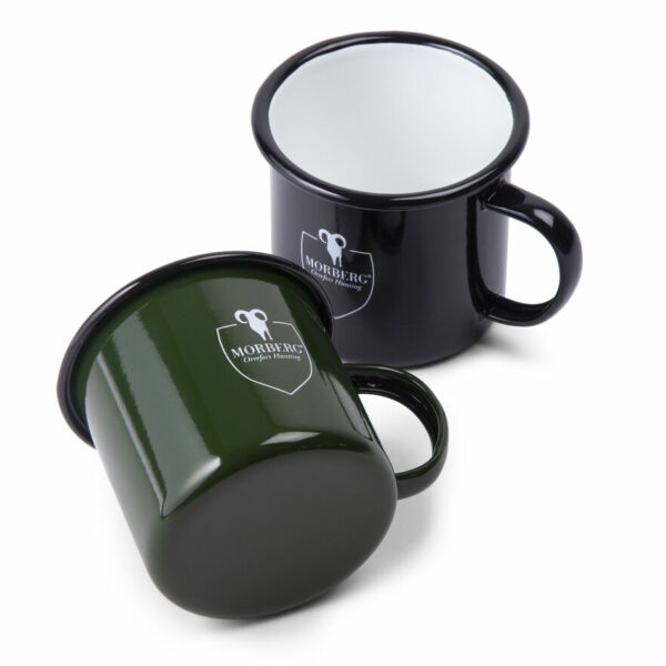 MORBERG by Orrefors Hunting Emaljerad metallmugg 45 cl Grön