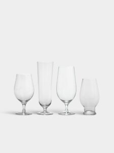 Orrefors Beer – Tasting kit inkluderar 4 olika ölglas – design Erika Lagerbielke