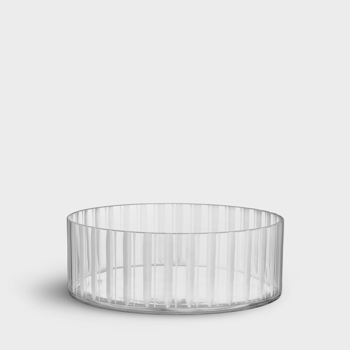 Orrefors Cut in Number Skål ränder 275 mm Designer Ingegerd Råman
