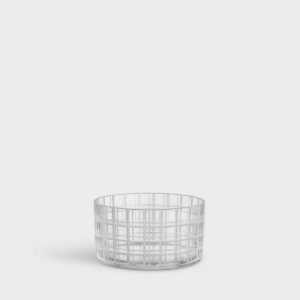 Orrefors Cut in Number – skål rutmönster 160 mm – design Ingegerd Råman