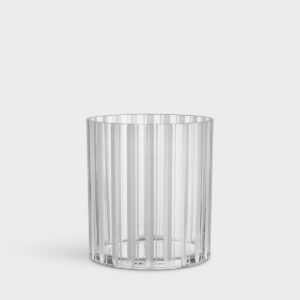 Orrefors Cut in Number – vas ränder 200 mm – design Ingegerd Råman