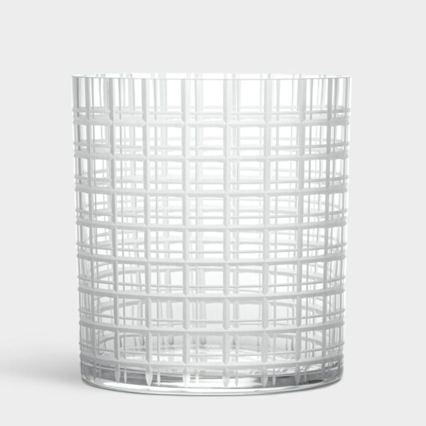 Orrefors Cut in Number Vas rutmönster 200 mm Designer Ingegerd Råman
