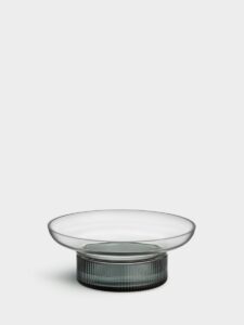 Orrefors Ensemble – vas rökblå/grå 60 mm – design Benjamin Hubert