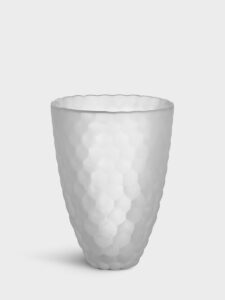Orrefors Hallon – vas frostad 160 mm – design Anne Nilsson