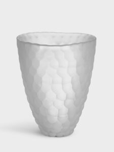 Orrefors Hallon – vas frostad 200 mm – design Anne Nilsson