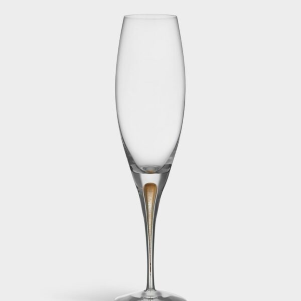 Orrefors Intermezzo 2-pack champagneglas guld 26 cl Designer Erika Lagerbielke