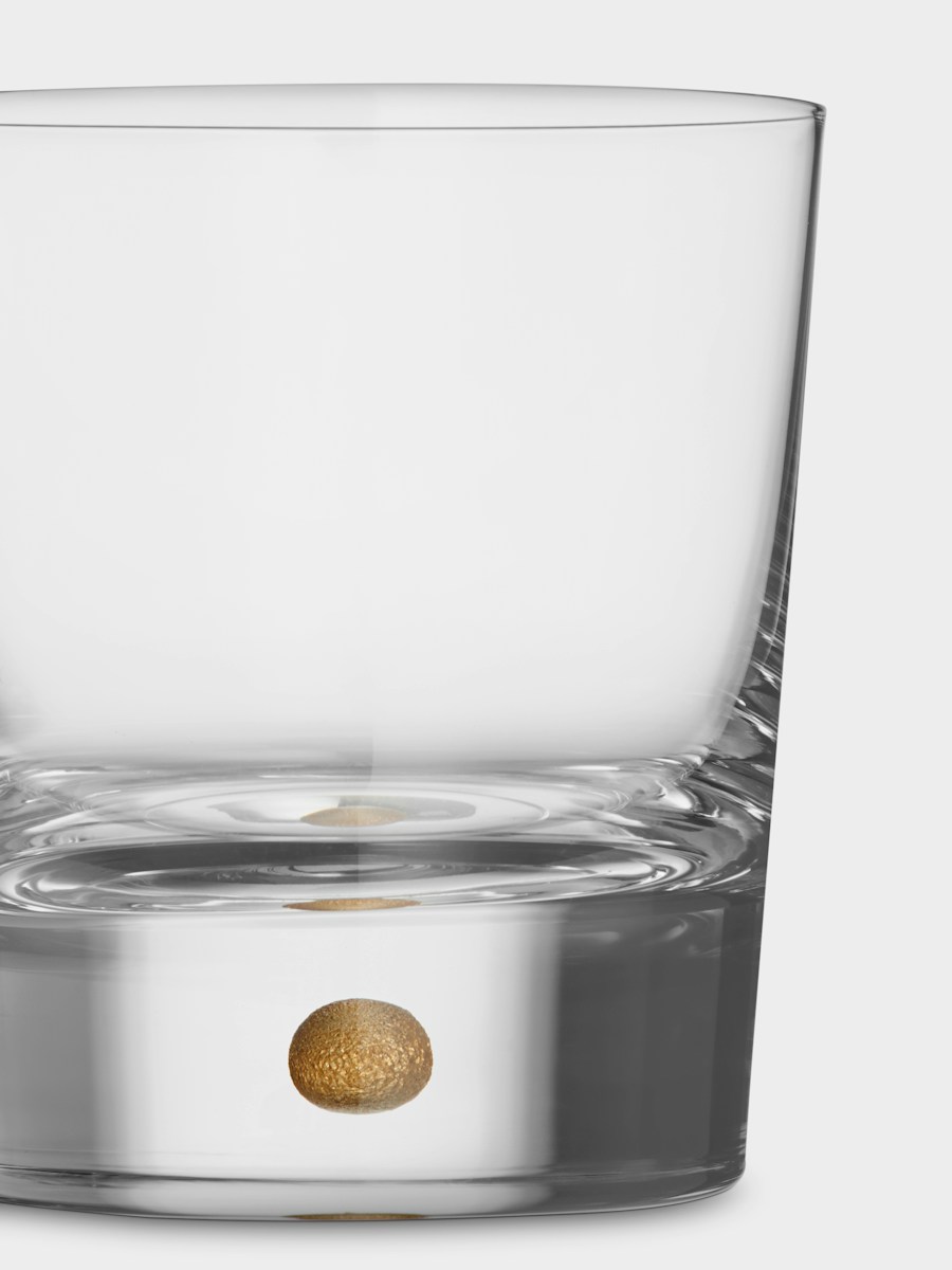 Orrefors Intermezzo 2-pack double old fashioned guld 40 cl Designer Erika Lagerbielke