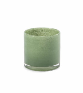 Orrefors Jernverk – glaslykta 10 x 10 cm mörkgrön