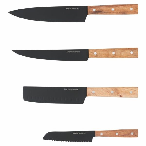 Orrefors Jernverk Knivset 4-pack Svart
