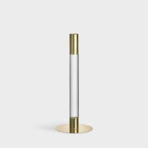 Orrefors Lumiere – ljusstake guld 265 mm – design Ingegerd Råman