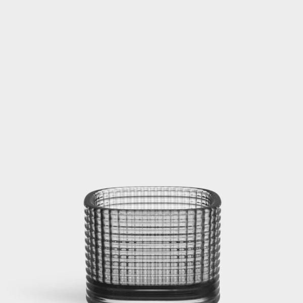 Orrefors Magica Ljuslykta super circle grå 50 mm Designer Andreas Engesvik