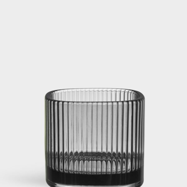 Orrefors Magica Ljuslykta super circle grå 70 mm Designer Andreas Engesvik