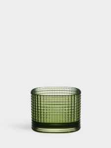 Orrefors Magica – ljuslykta super circle grön 50 mm – design Andreas Engesvik