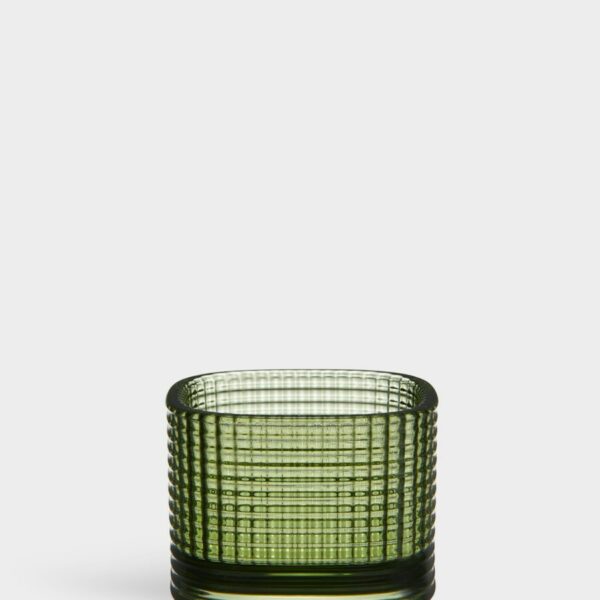 Orrefors Magica Ljuslykta super circle grön 50 mm Designer Andreas Engesvik