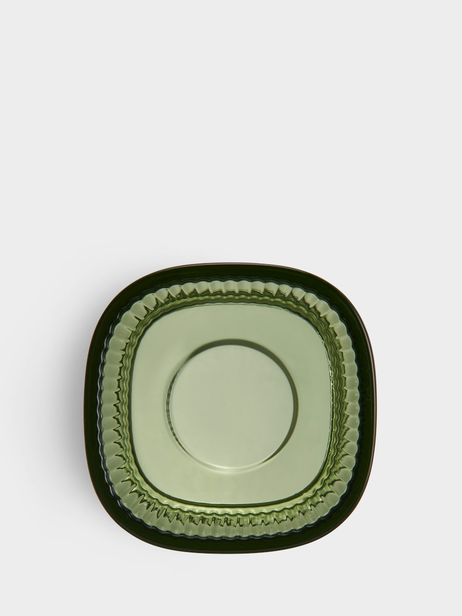 Orrefors Magica Ljuslykta super circle grön 70 mm Designer Andreas Engesvik