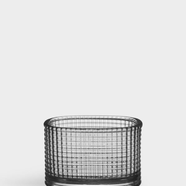 Orrefors Magica Ljuslykta super ellipse grå 50 mm Designer Andreas Engesvik