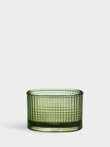 Orrefors Magica – ljuslykta super ellipse grön 50 mm – design Andreas Engesvik
