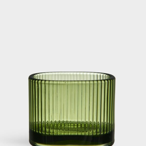 Orrefors Magica Ljuslykta super ellipse grön 70 mm Designer Andreas Engesvik
