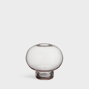 Orrefors Midsummer – Red Clover minivas 82 mm – design Claesson Koivisto Rune