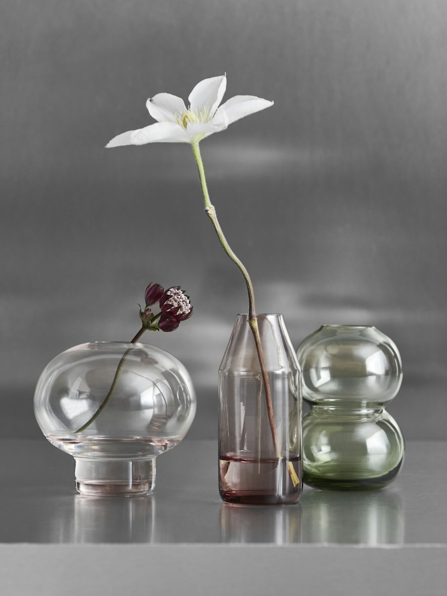 Orrefors Midsummer Wood Cranesbill minivas 100 mm Designer Claesson Koivisto Rune