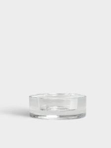 Orrefors – puck, ljuslykta 36 mm – design Lena Bergström