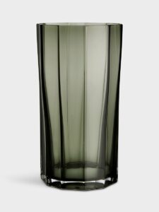 Orrefors Reed – stormlykta mossgrön 250 mm – design Monica Förster