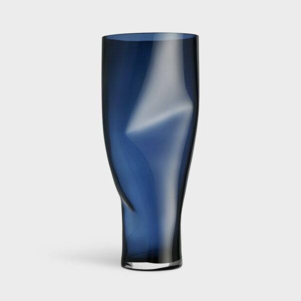 Orrefors Squeeze Vas midnight blue 500 mm Designer Lena Bergström