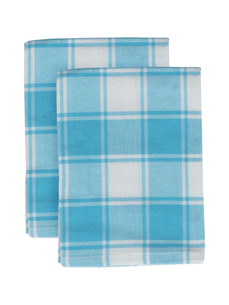 Queen Anne Kökshanddukar 2-pack Turkos 45x65 cm