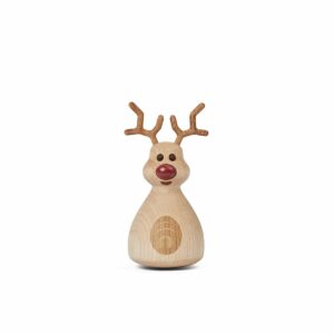 Spring Copenhagen Dizzie – trädekoration Ren 12 cm Lönn – design Thor Høy