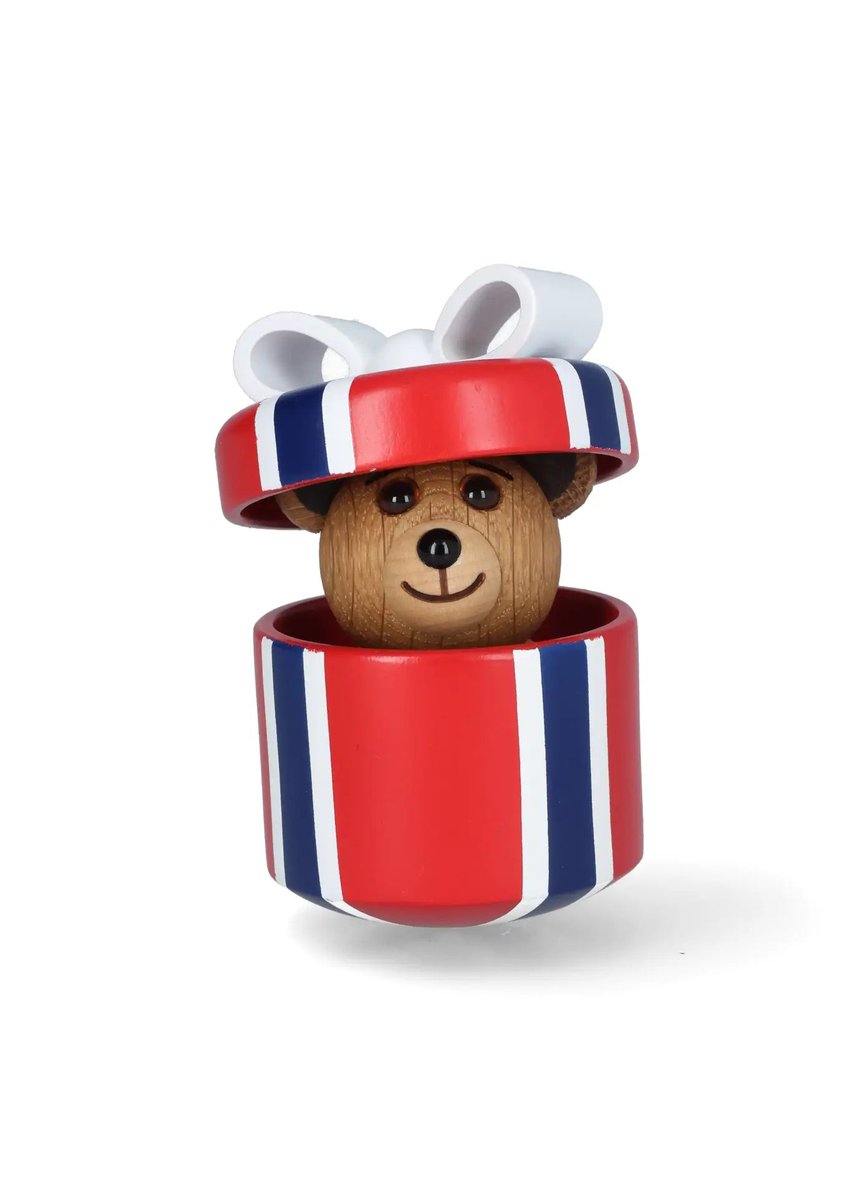 Spring Copenhagen Gifting Teddy – trädekoration Teddybjörn Norge 9 cm – design Thor Høy