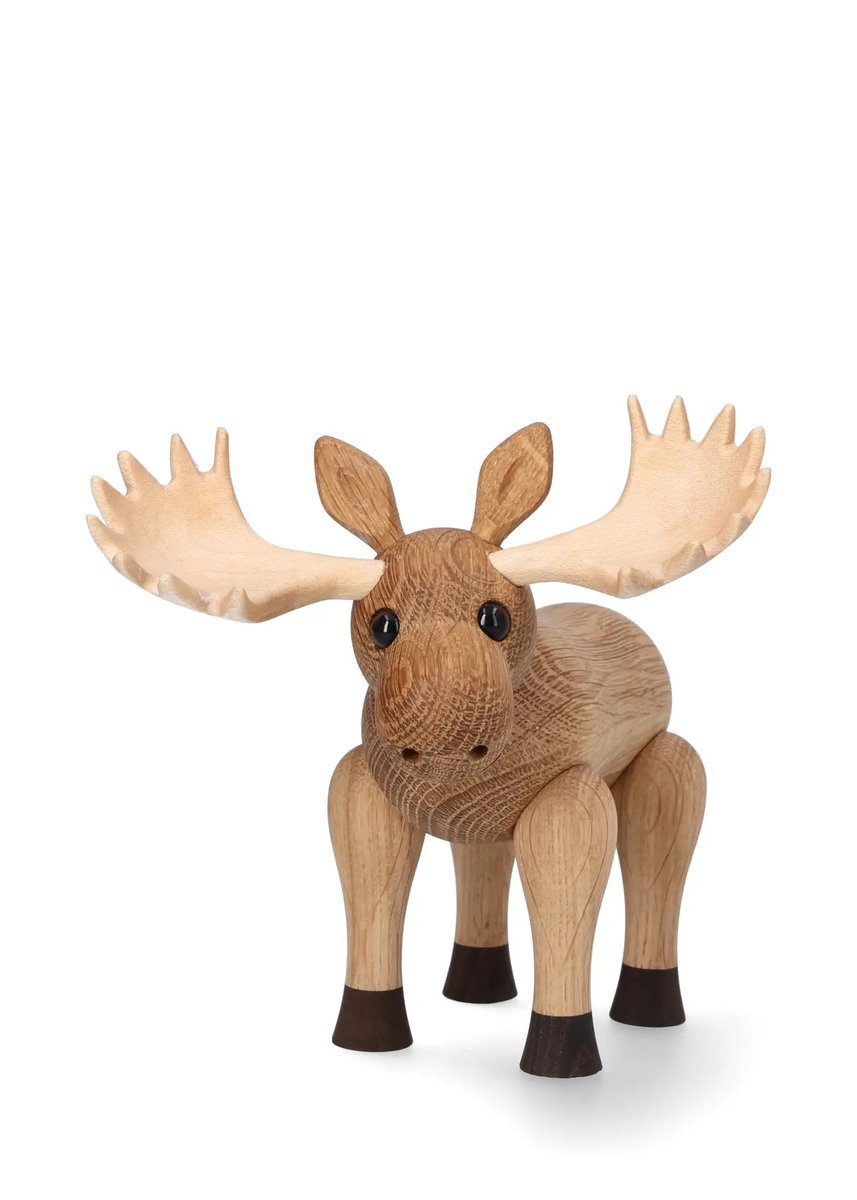 Spring Copenhagen Harald Trädekoration Älg 14 cm Ek Designer Chresten Sommer