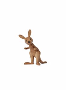 Spring Copenhagen Roo – trädekoration Känguru 11,5 cm ek – design Chresten Sommer