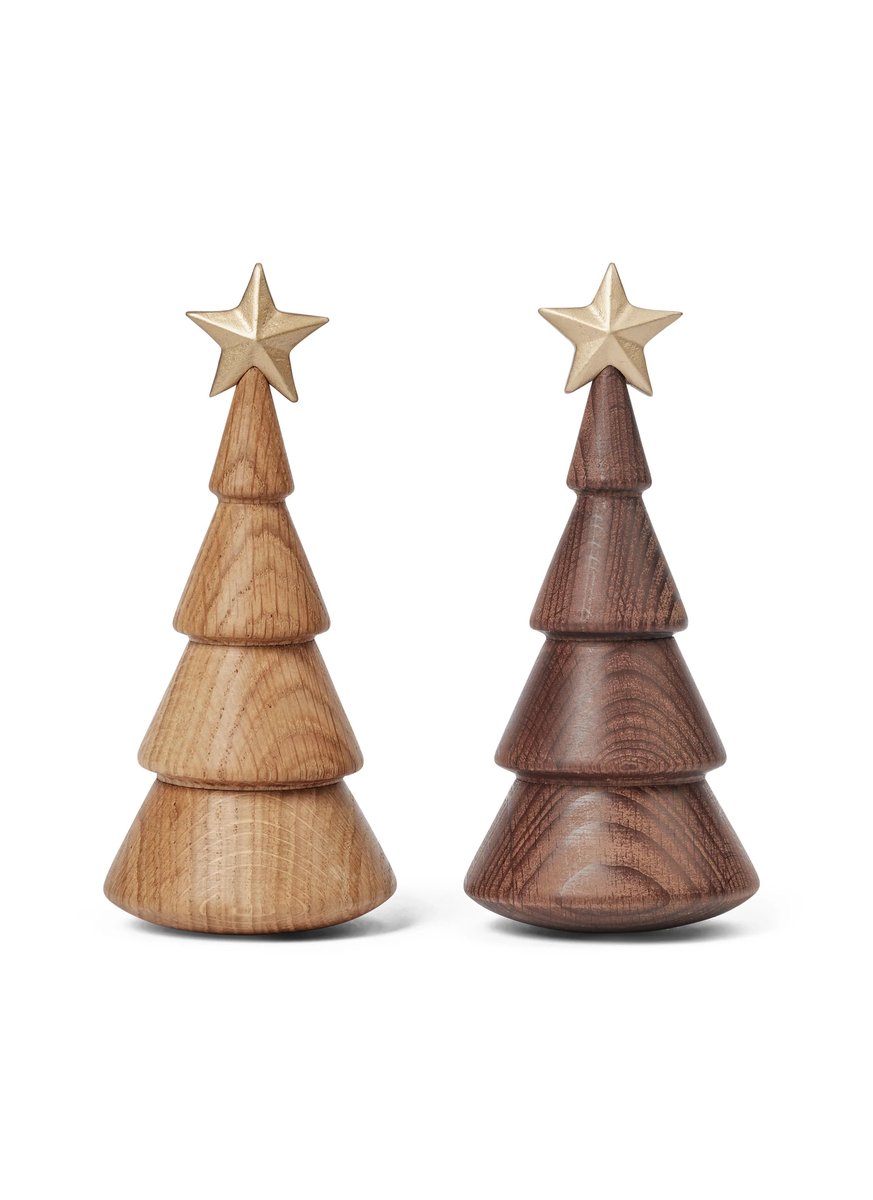 Spring Copenhagen The Christmas Tree – trädekoration Julgran 14 cm Brun/Guld – design Thor Høy – bild 2