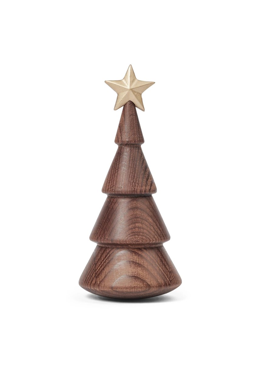 Spring Copenhagen The Christmas Tree – trädekoration Julgran 14 cm Brun/Guld – design Thor Høy