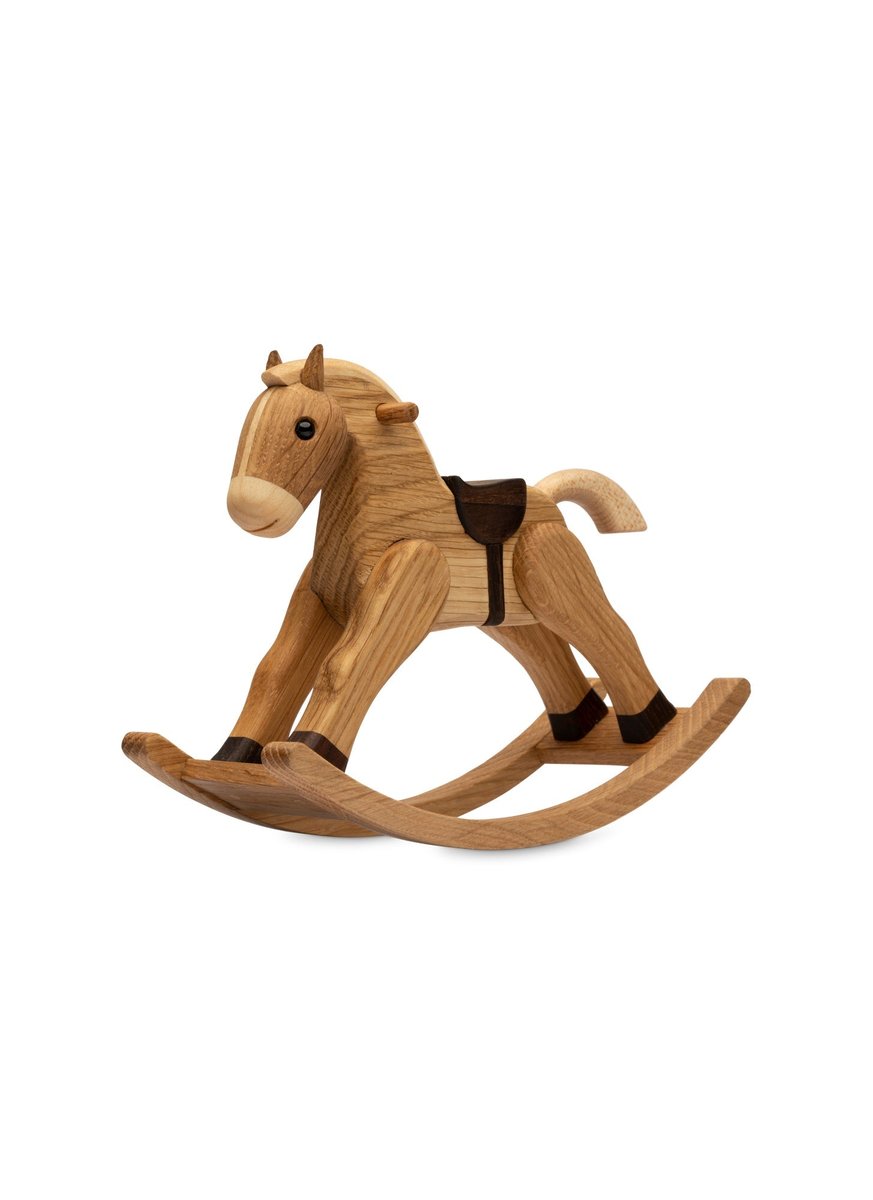 Spring Copenhagen – The rocking Horse, trädekoration Gunghäst 13,5 cm ek – design Chresten Sommer – bild 2