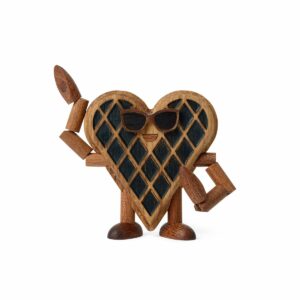 Spring Copenhagen Wendy Waffle – trädekoration Våffla 8 cm ek – design Thor Høy